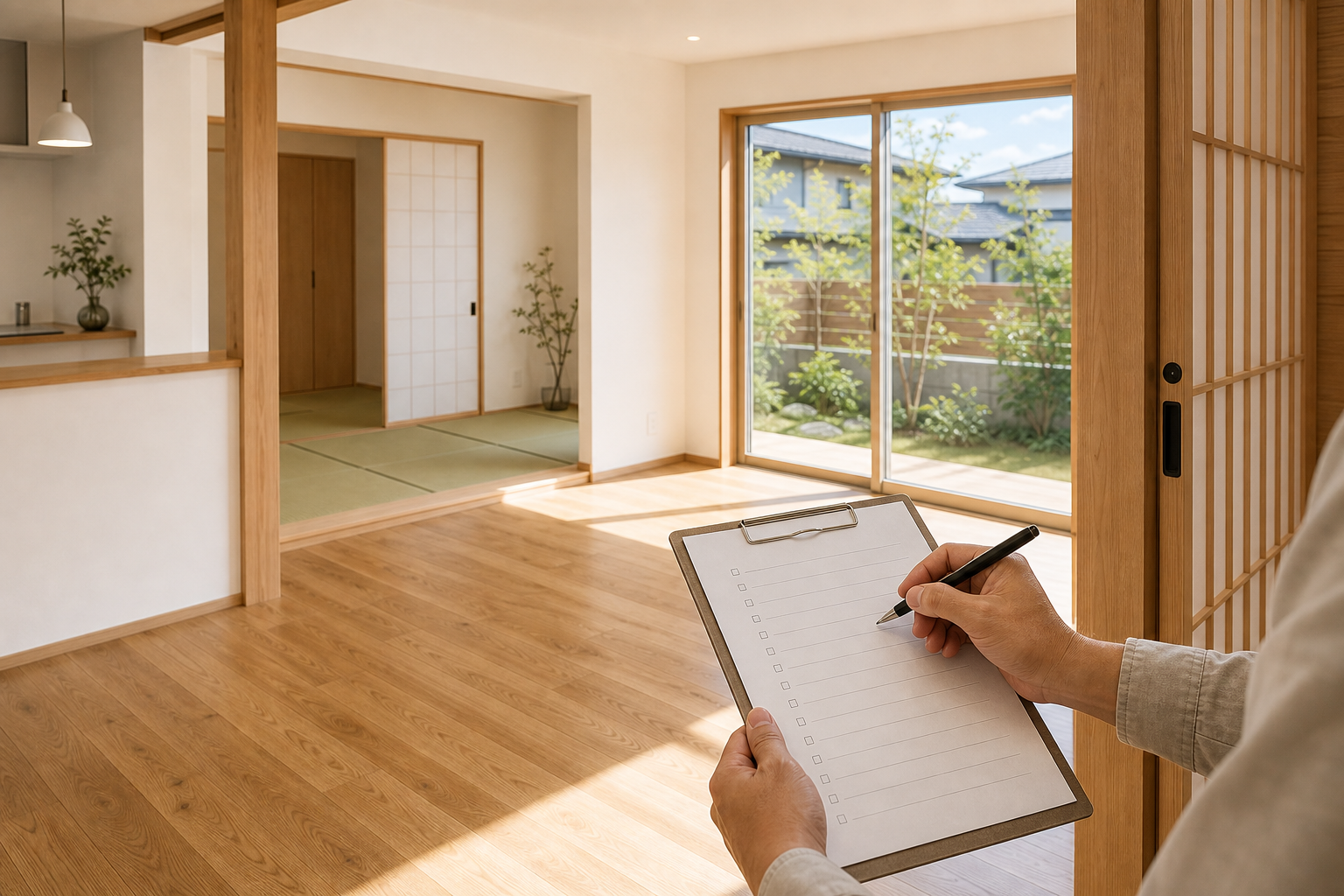 木造住宅の建方現場